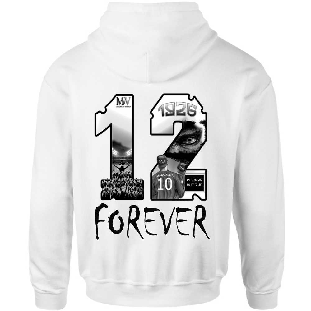 Felpa Bambino con Cappuccio 12 UOMO WEAR BLAK