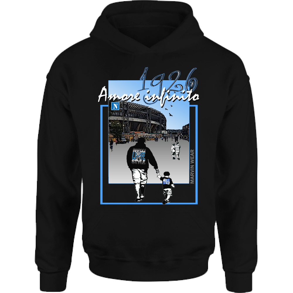 Felpa Bambino con Cappuccio AMORE INFINITO wear