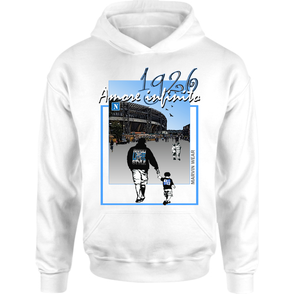 Felpa Bambino con Cappuccio AMORE INFINITO wear