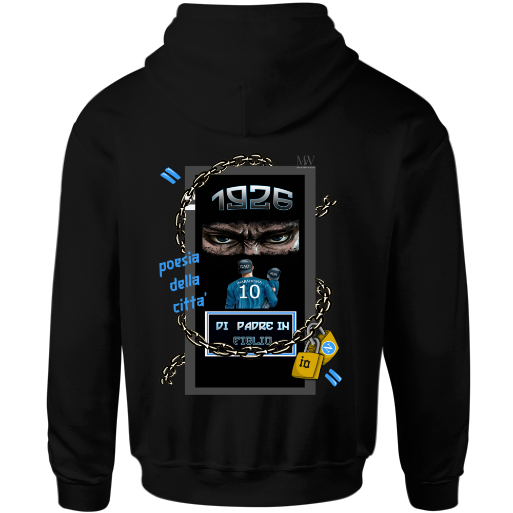 Felpa Bambino con Cappuccio di padre in figlio