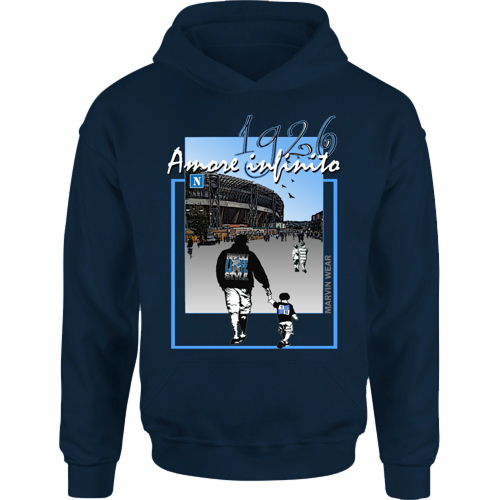 Felpa Bambino con Cappuccio AMORE INFINITO wear