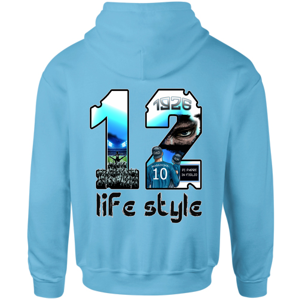 Felpa Bambino con Cappuccio dodicesimo uomo in campo