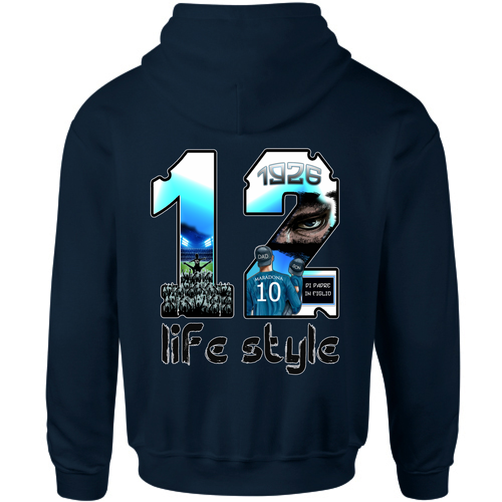 Felpa Bambino con Cappuccio dodicesimo uomo in campo