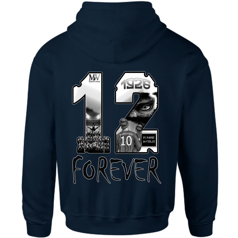 Felpa Bambino con Cappuccio 12 UOMO WEAR BLAK