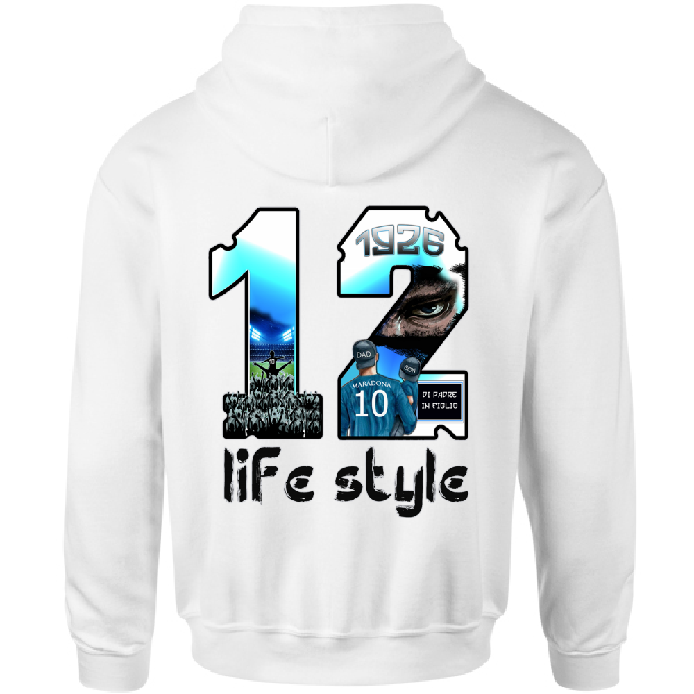 Felpa Bambino con Cappuccio dodicesimo uomo in campo