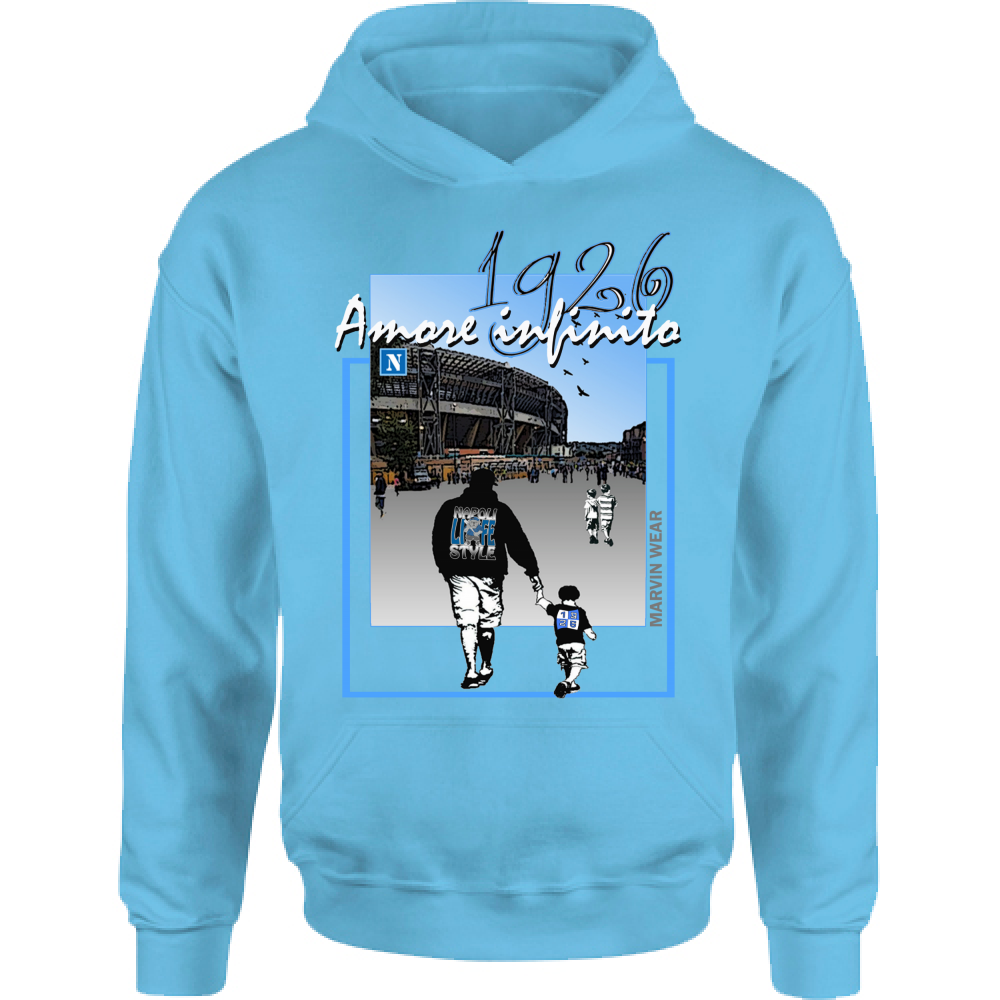 Felpa Bambino con Cappuccio AMORE INFINITO wear