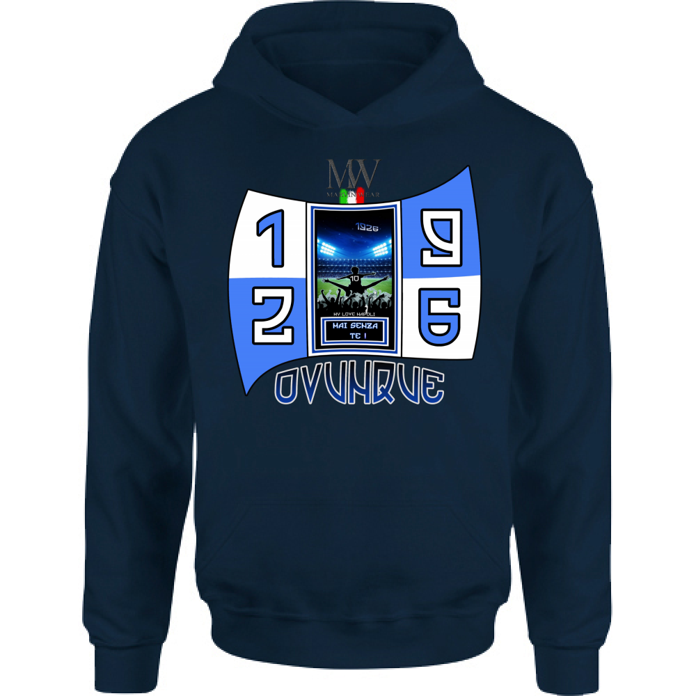 Felpa Bambino con Cappuccio Bandiera ovunque mai senza te!