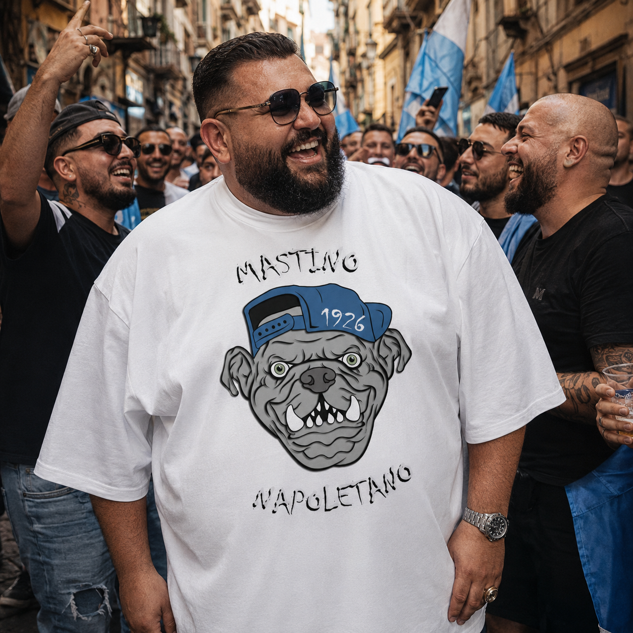 T-shirt oversize organica unisex — Mastino Napoletano 1926