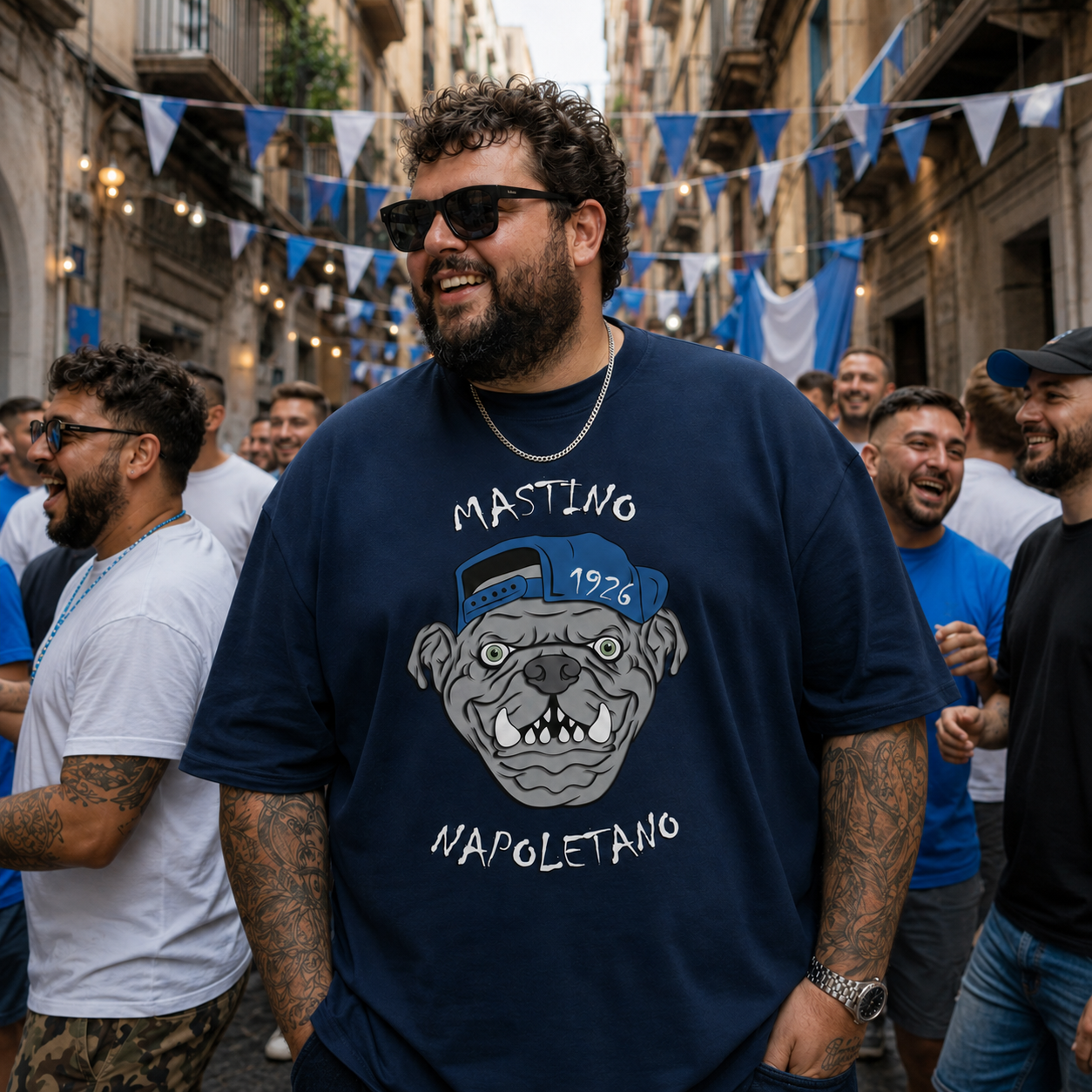 T-shirt oversize organica unisex — Mastino Napoletano 1926