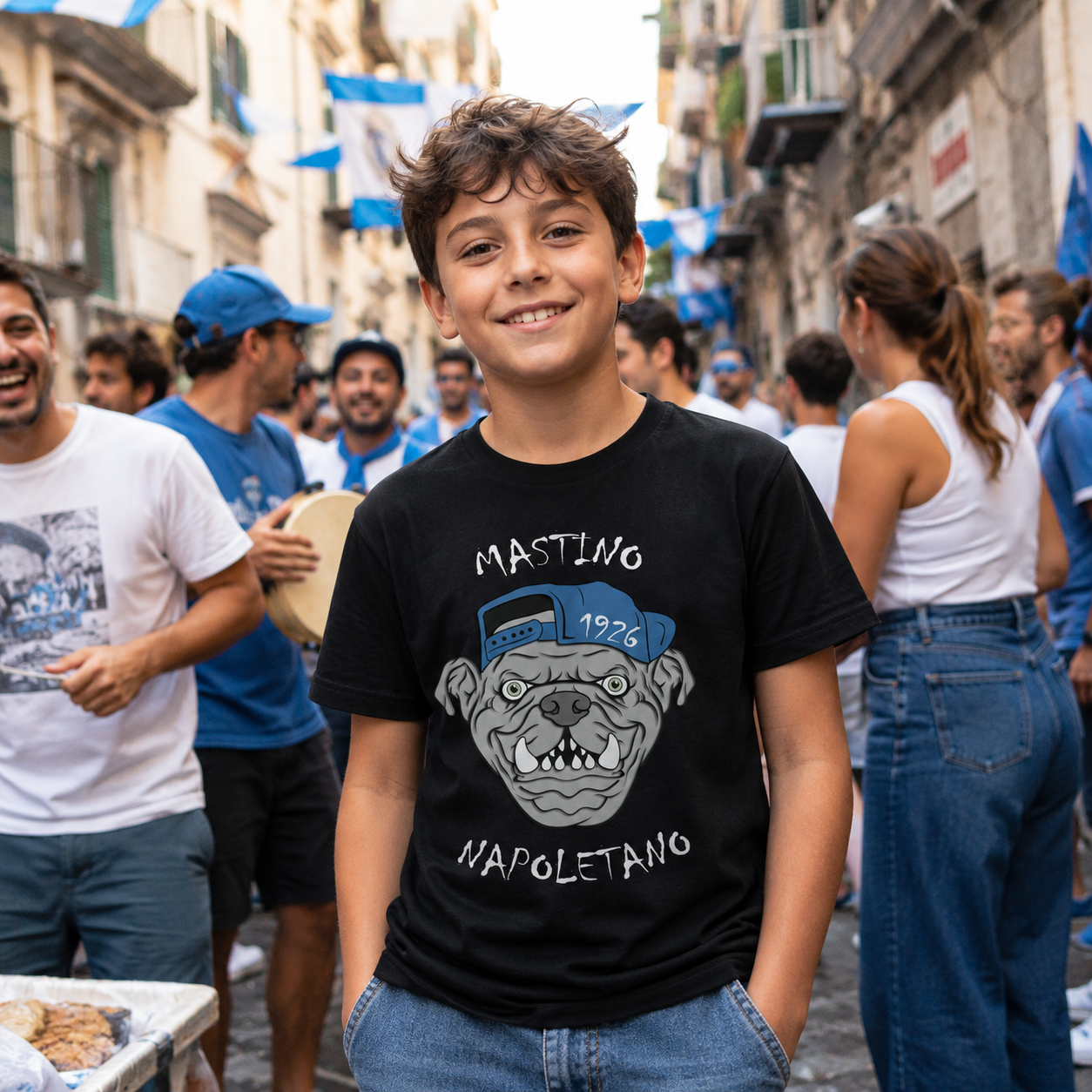 T-shirt organico bambini Napoli — Mastino Napoletano 1926