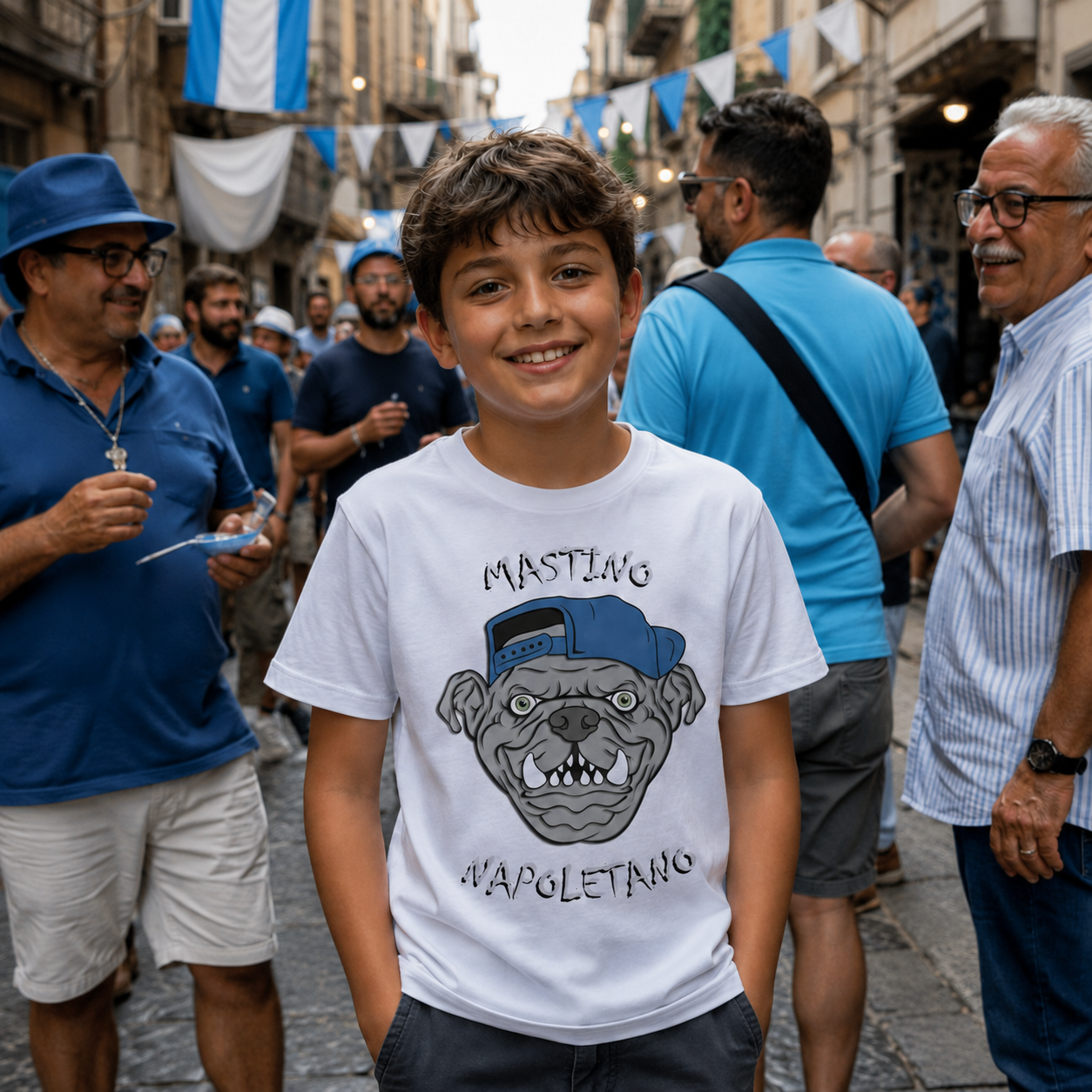 T-shirt organico bambini Napoli — Mastino Napoletano 1926