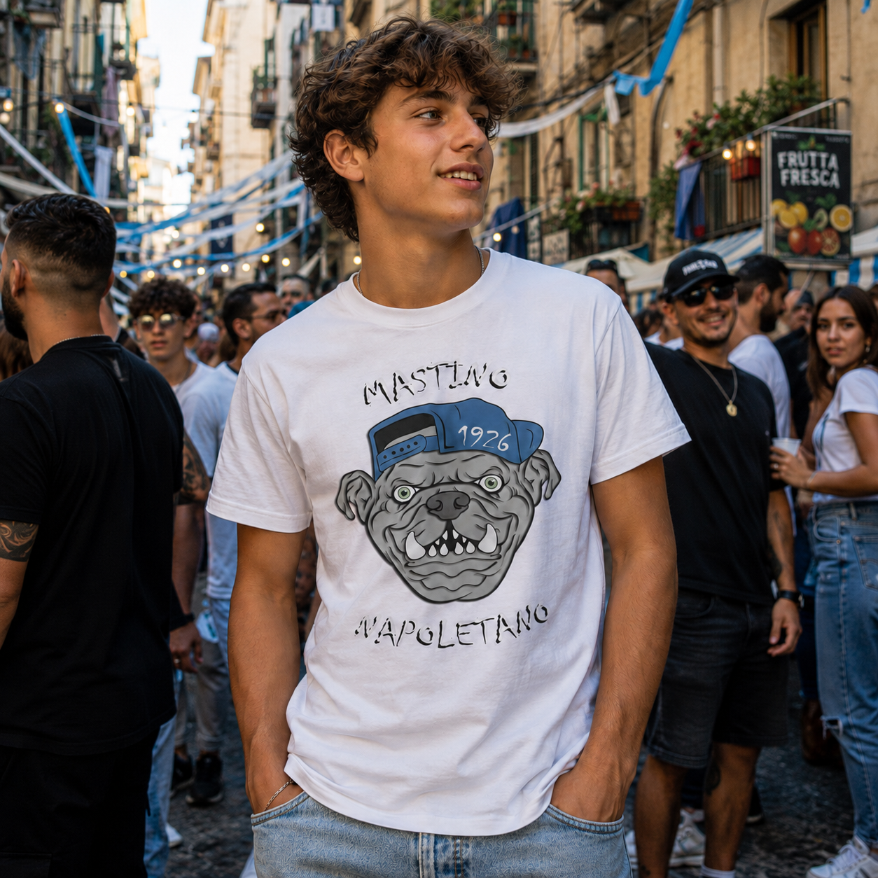 T-shirt classica ragazzi Napoli — Mastino Napoletano 1926