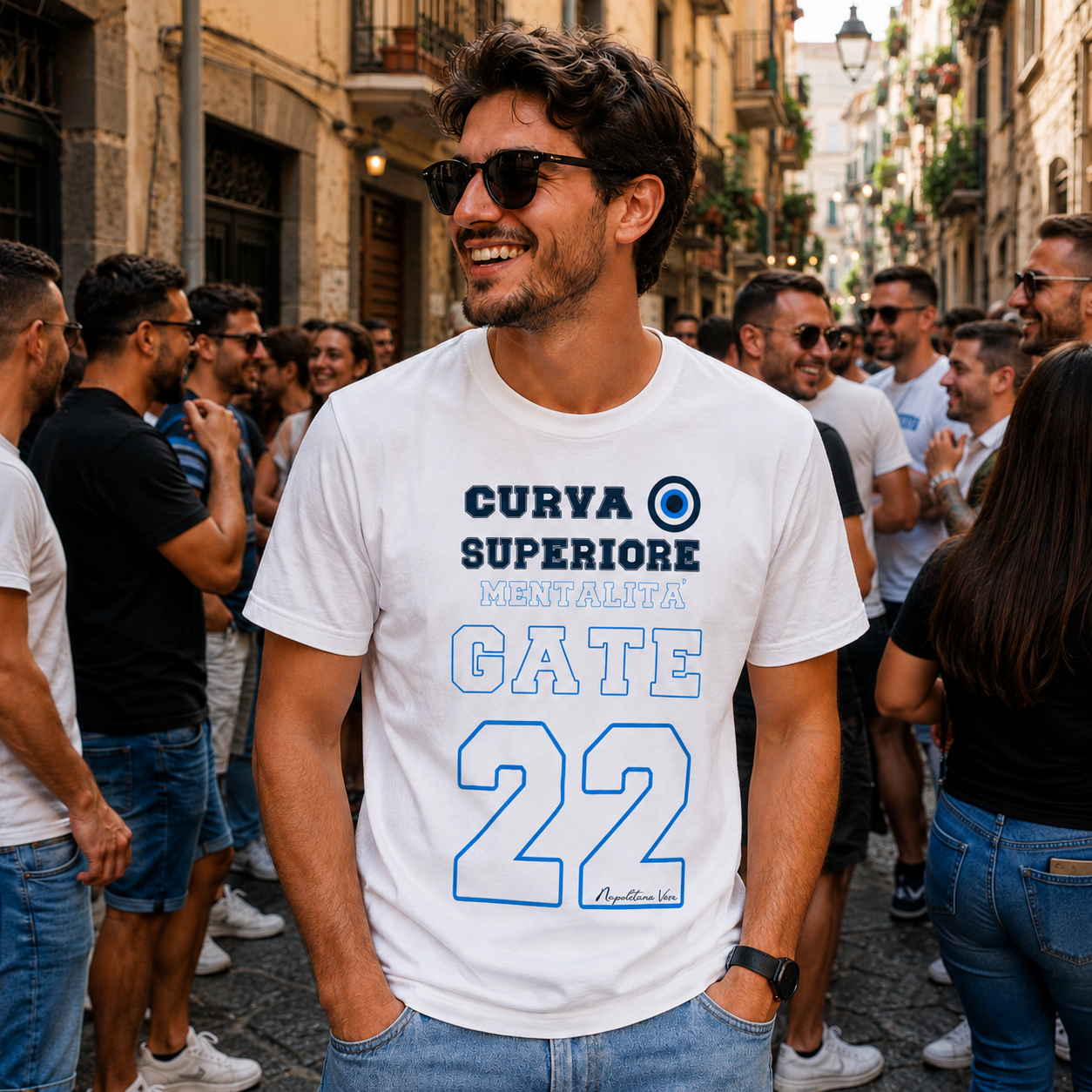 T-shirt unisex Napoli — Mentalità Gate 22