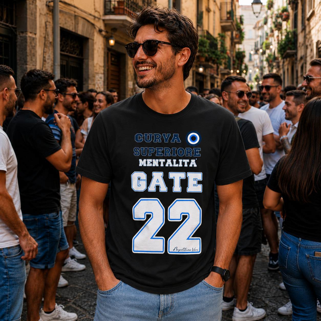 T-shirt unisex Napoli — Mentalità Gate 22