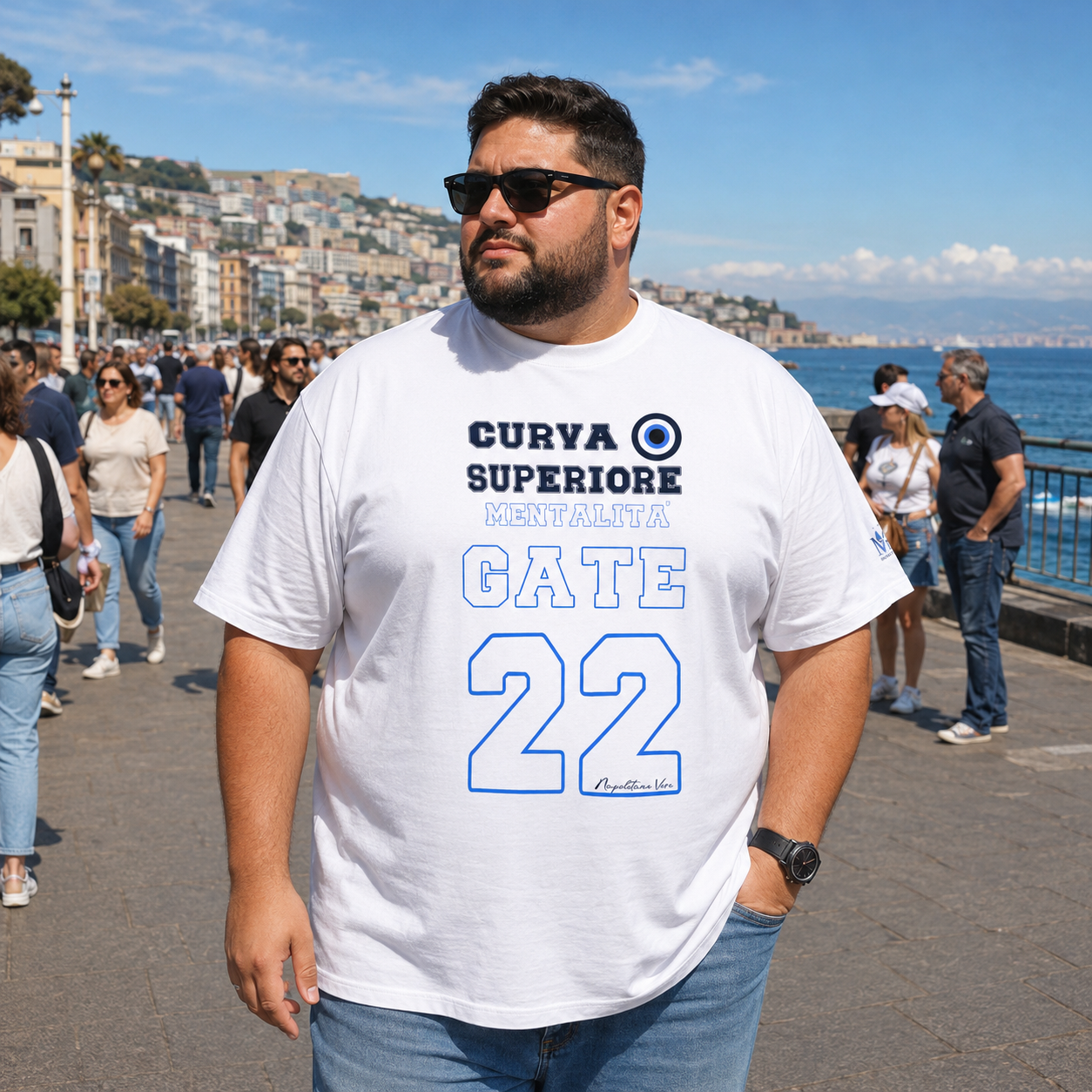 T-shirt oversize organica unisex — Mentalità Gate 22