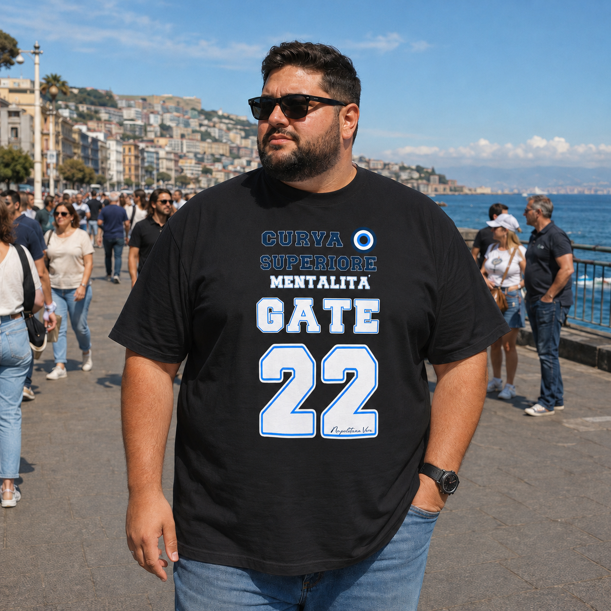T-shirt oversize organica unisex — Mentalità Gate 22