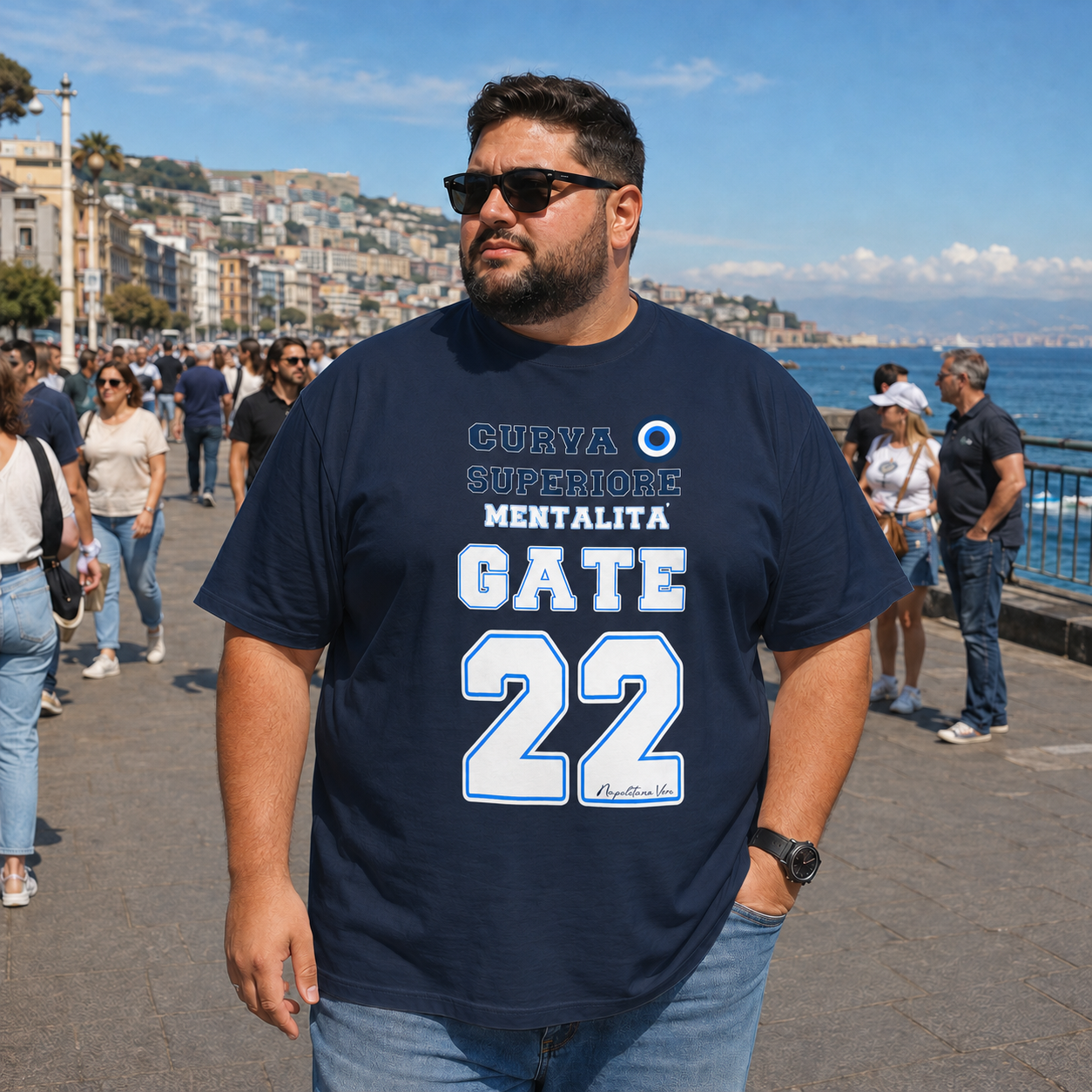 T-shirt oversize organica unisex — Mentalità Gate 22