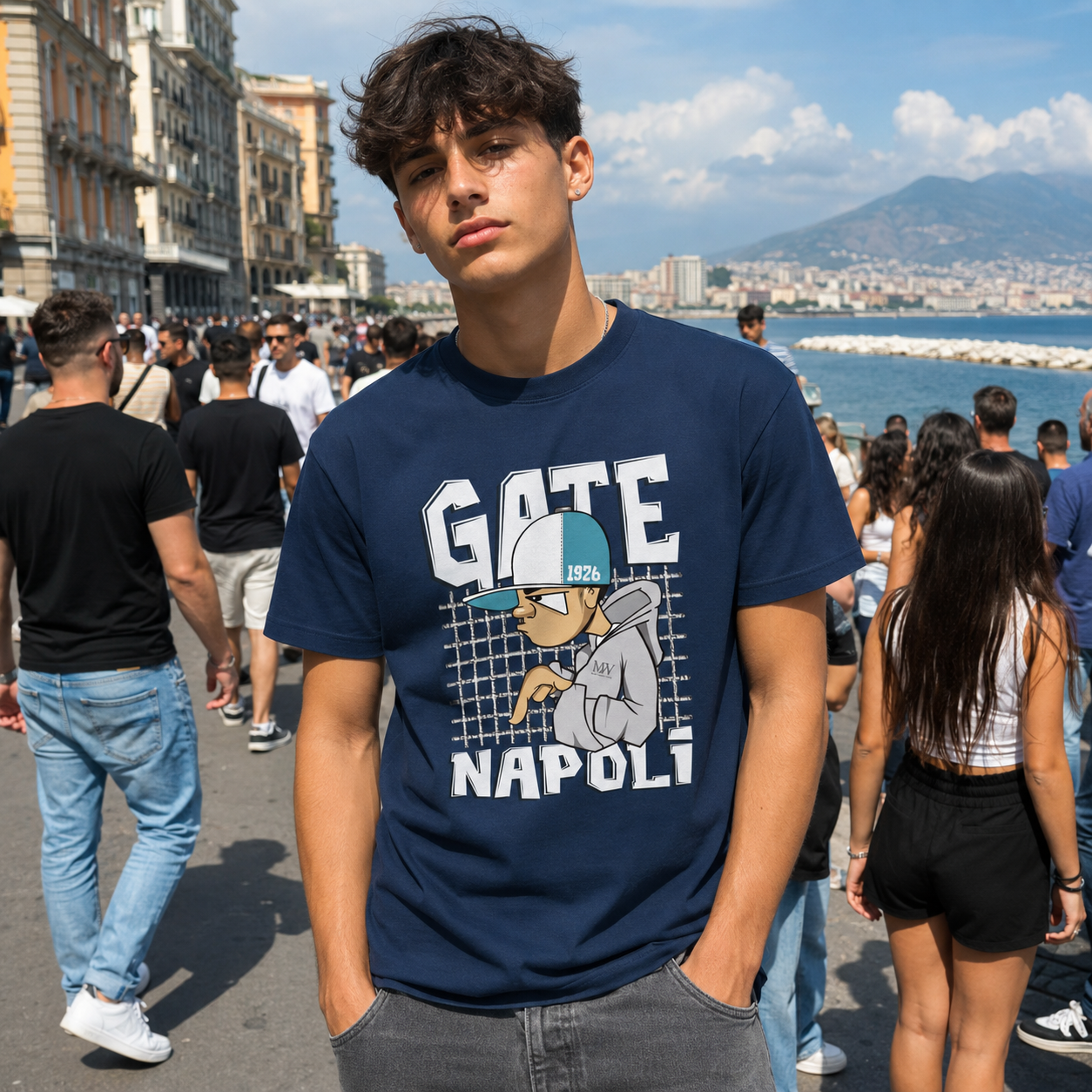 T-shirt classica ragazzi Napoli — Gate Napoli 1926