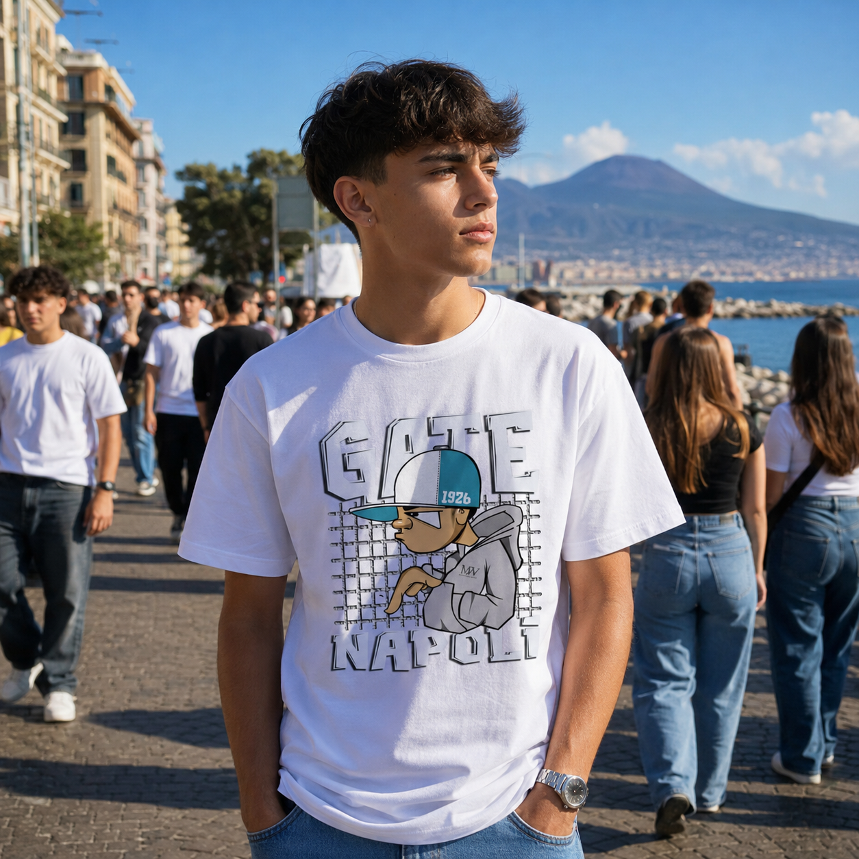 T-shirt classica ragazzi Napoli — Gate Napoli 1926