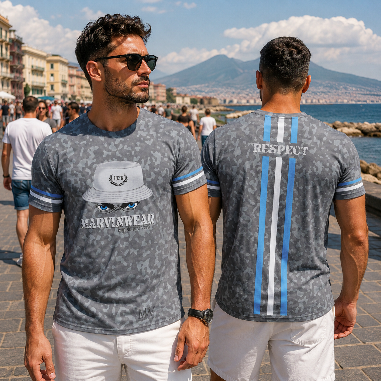 T-shirt all over unisex Napoli — Napoletano Vero