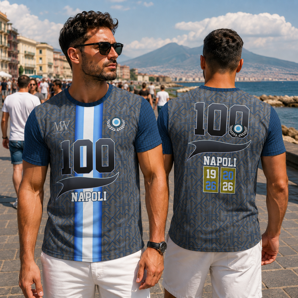 T-Shirt All-Over Uomo Napoli — O' Centenario