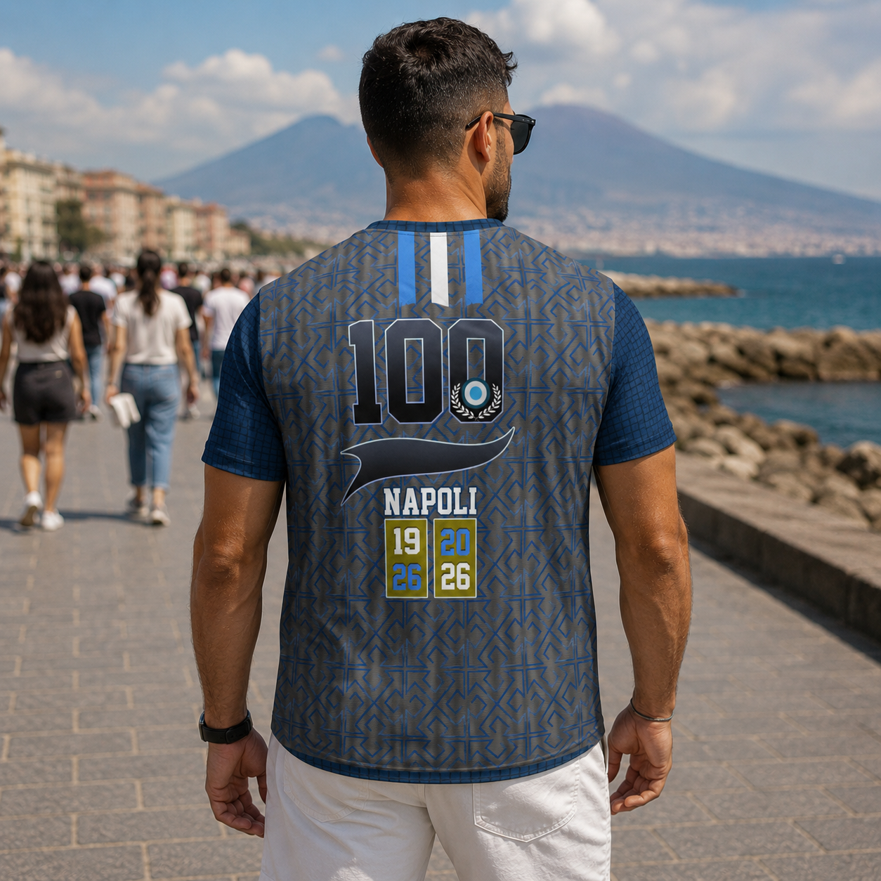 T-Shirt All-Over Uomo Napoli — O' Centenario