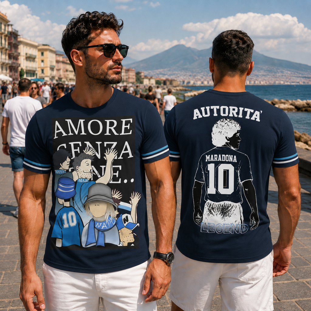 T-Shirt All-Over Uomo Napoli — Amore Senza Fine