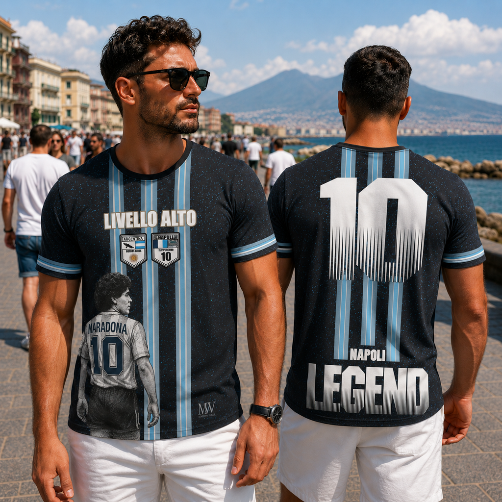 T-Shirt All-Over Uomo Napoli — Livello Alto