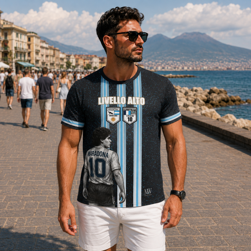 T-Shirt All-Over Uomo Napoli — Livello Alto