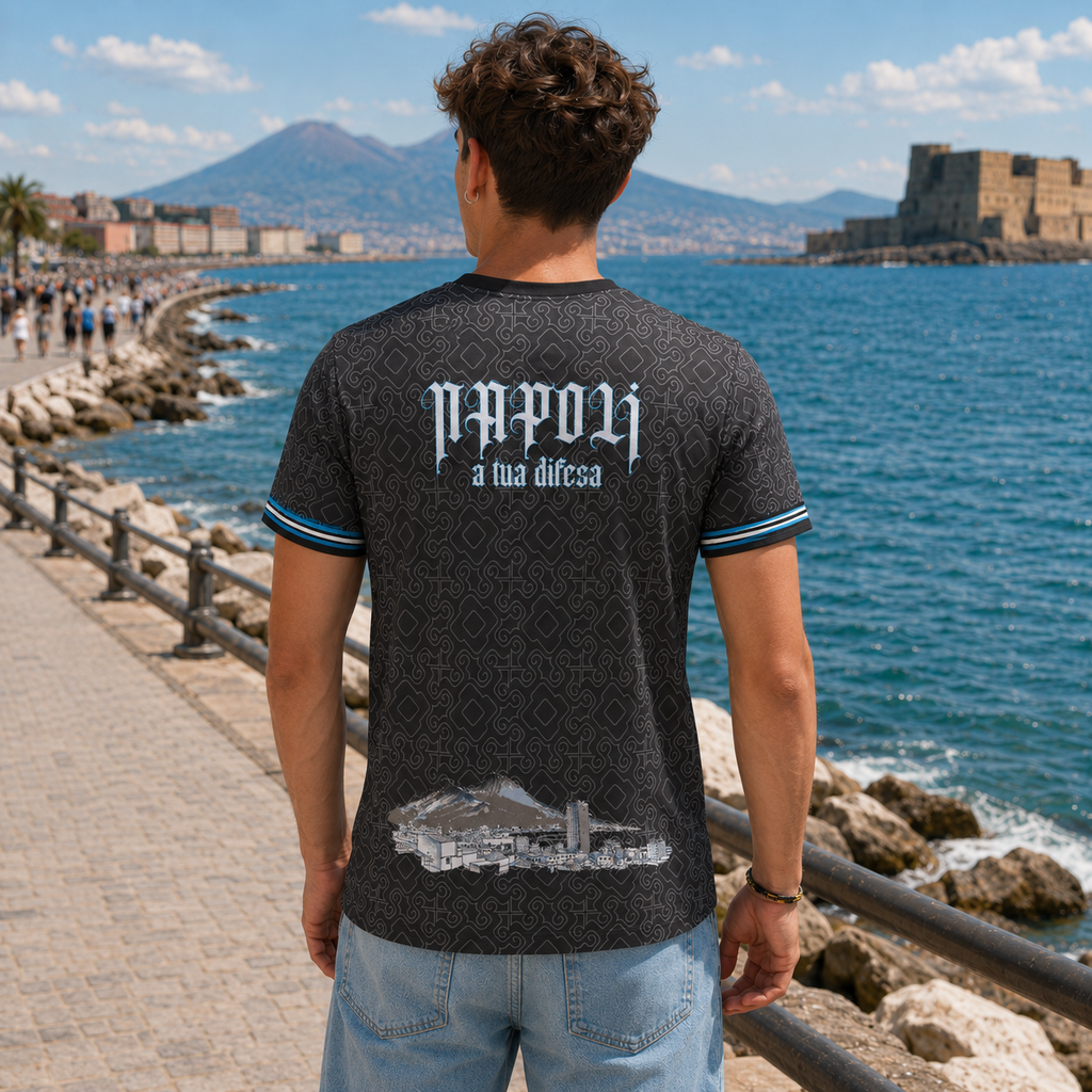 T-Shirt All-Over Uomo Napoli — 1926 liberi nero