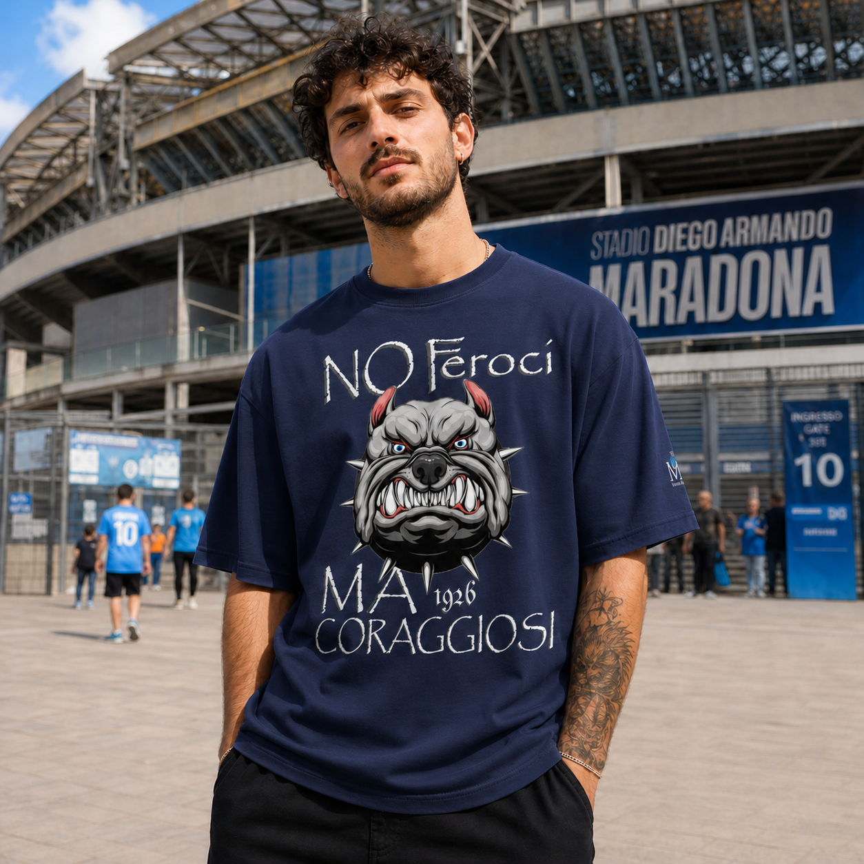 T-shirt unisex Napoli — Mastino Coraggioso 1926