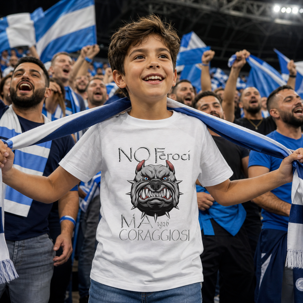 T-shirt organico bambini — Mastino Coraggioso 1926
