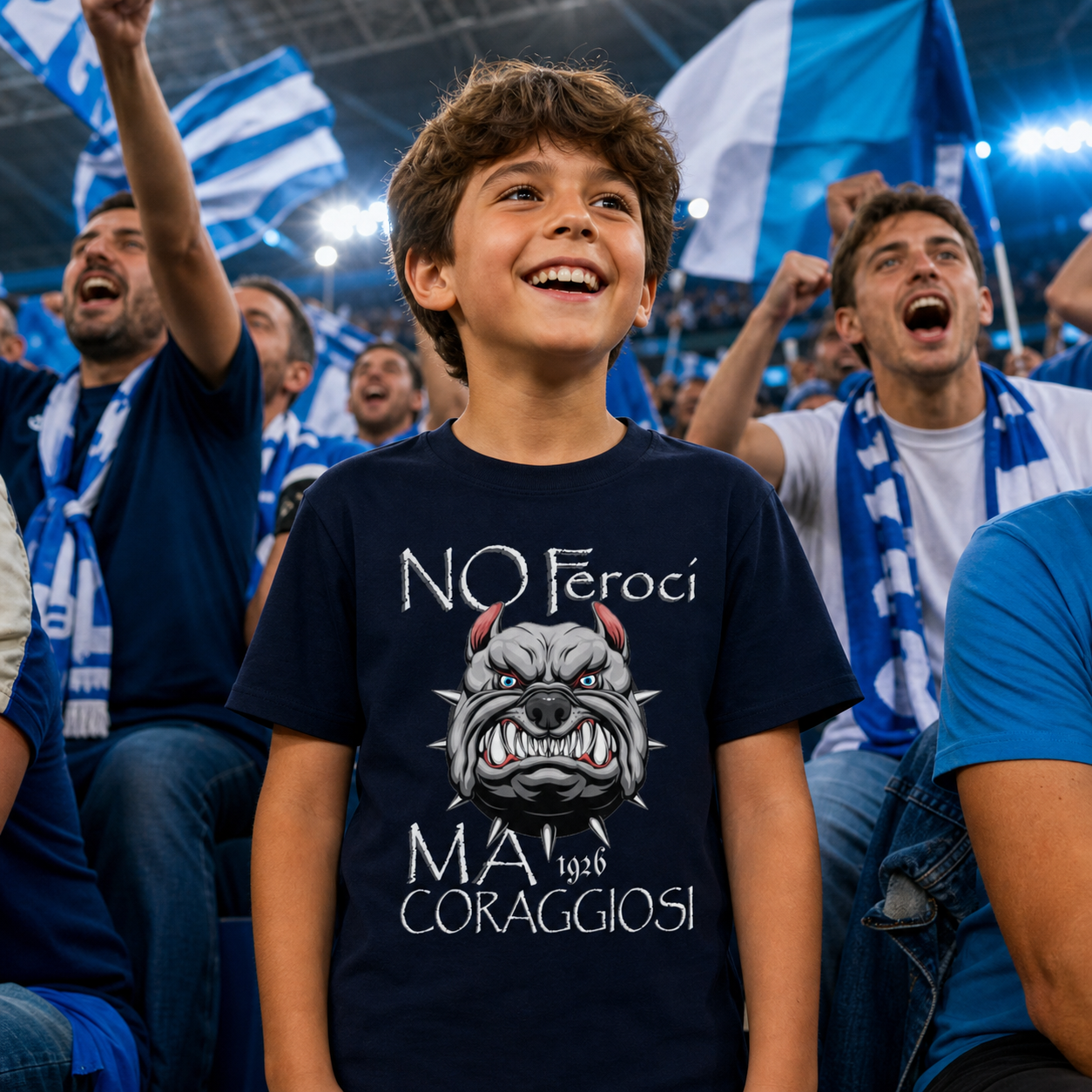 T-shirt organico bambini — Mastino Coraggioso 1926