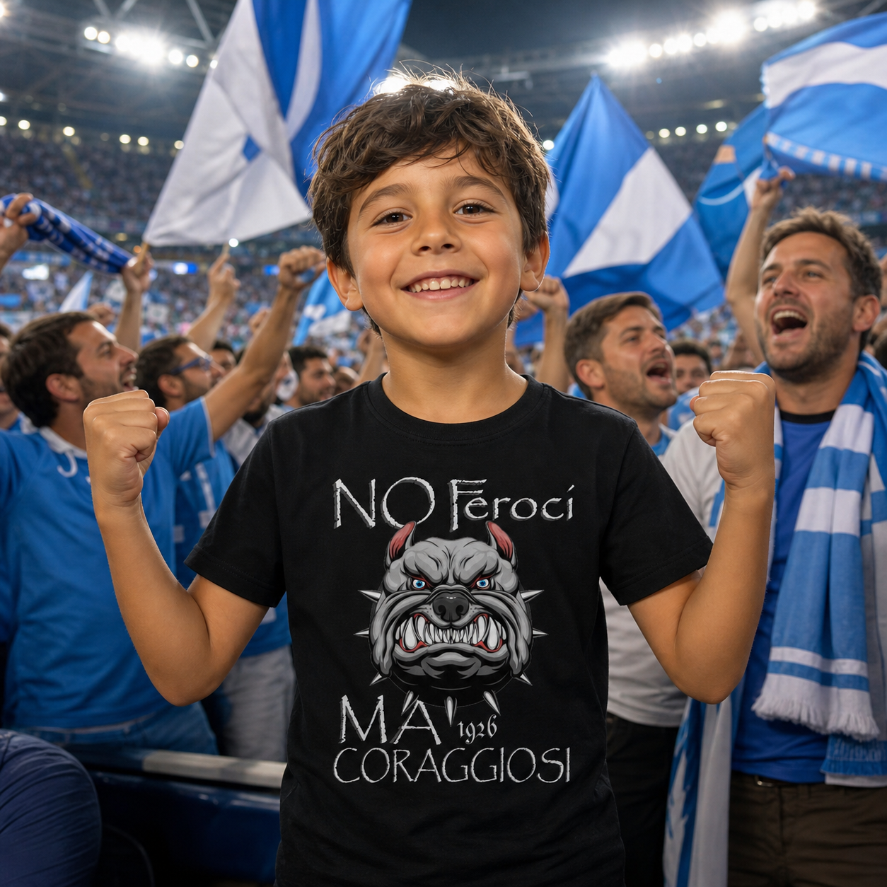 T-shirt organico bambini — Mastino Coraggioso 1926