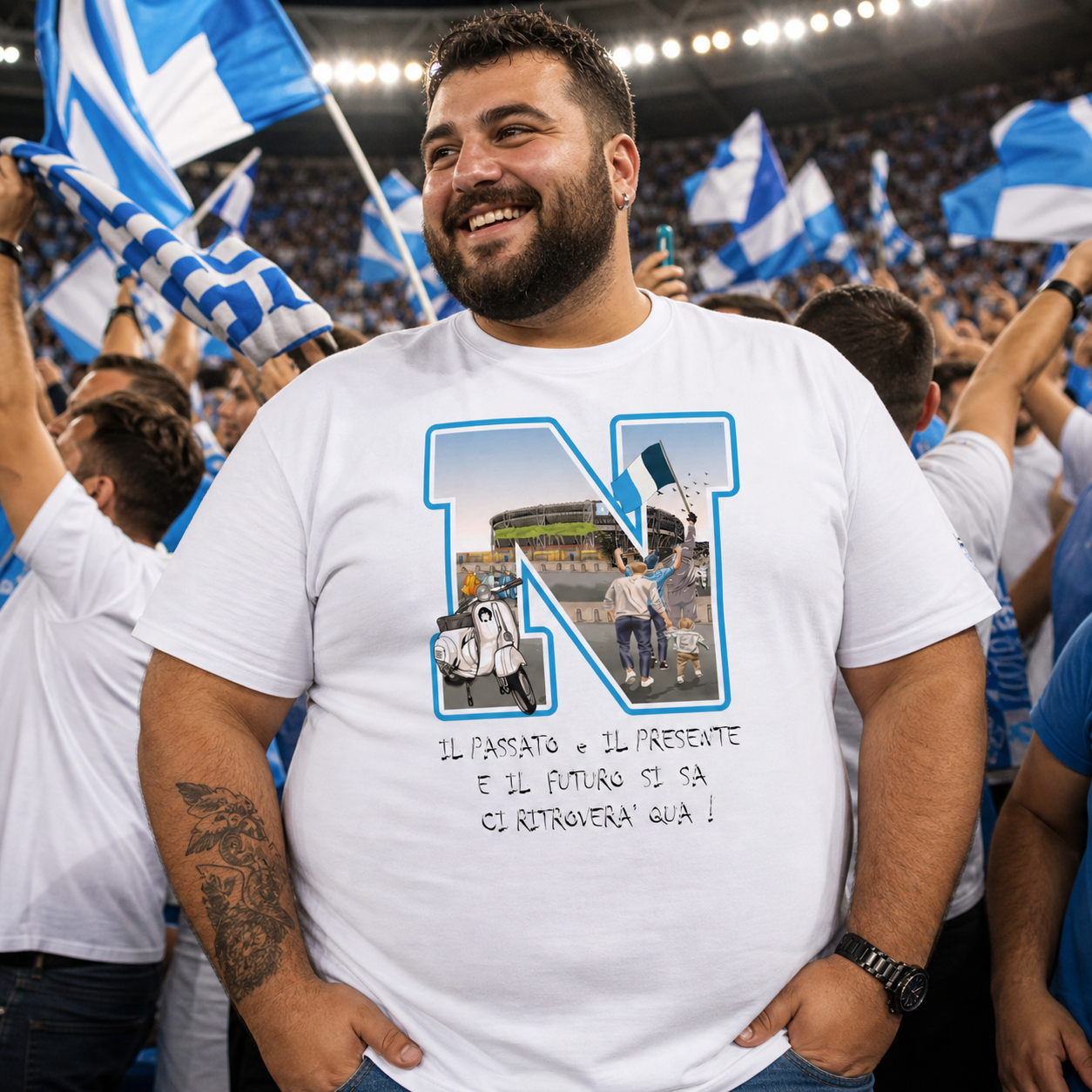 T-shirt oversize organica unisex — Il Passato Presente Futuro
