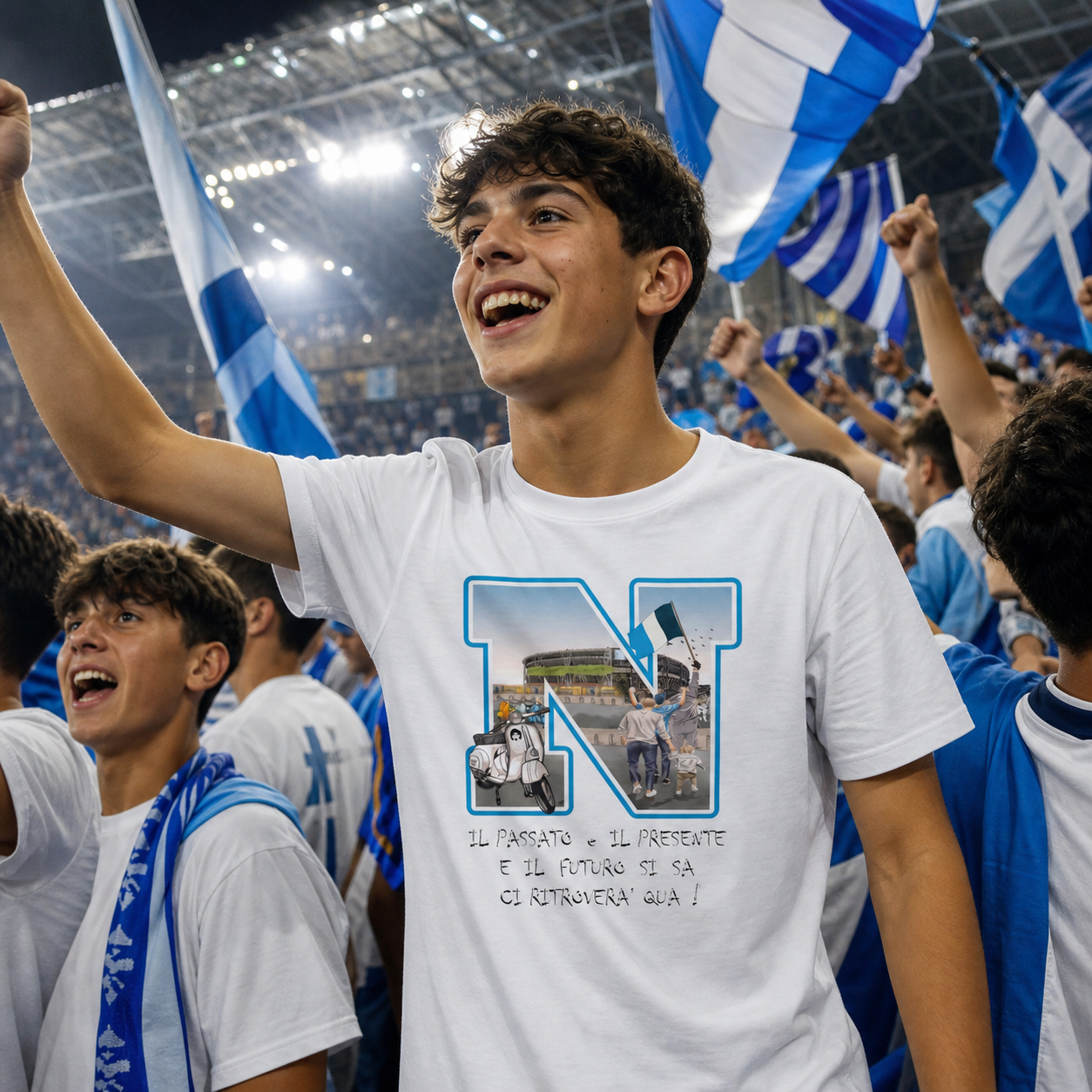 T-shirt classica ragazzi Napoli — Il Passato Presente Futuro