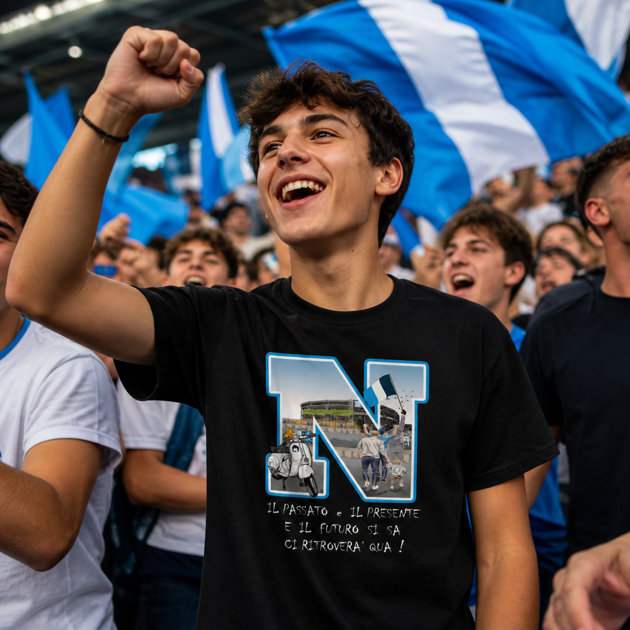 T-shirt classica ragazzi Napoli — Il Passato Presente Futuro